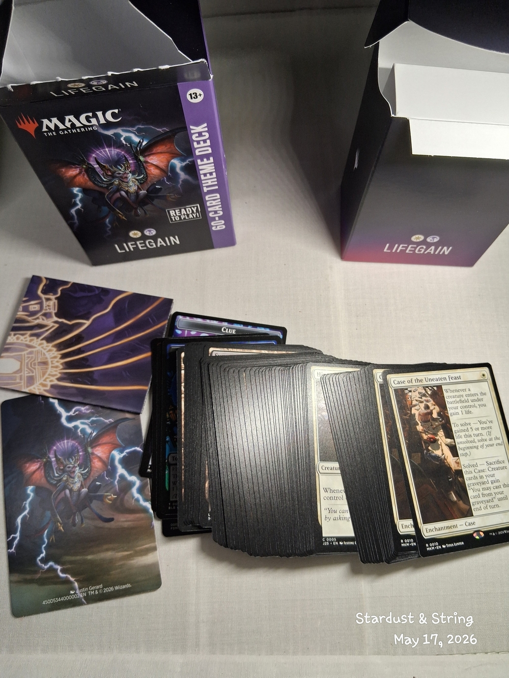 Open Magic The Gathering Lifegain Theme Deck 60 Card Complete - Picture 2 of 3